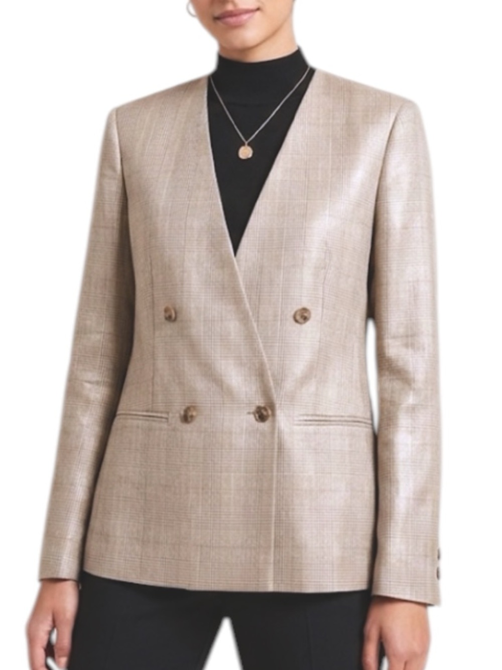 Burberrys Norton Ditto Plaid Beige Vintage Business Casual Blazer Size Medium
